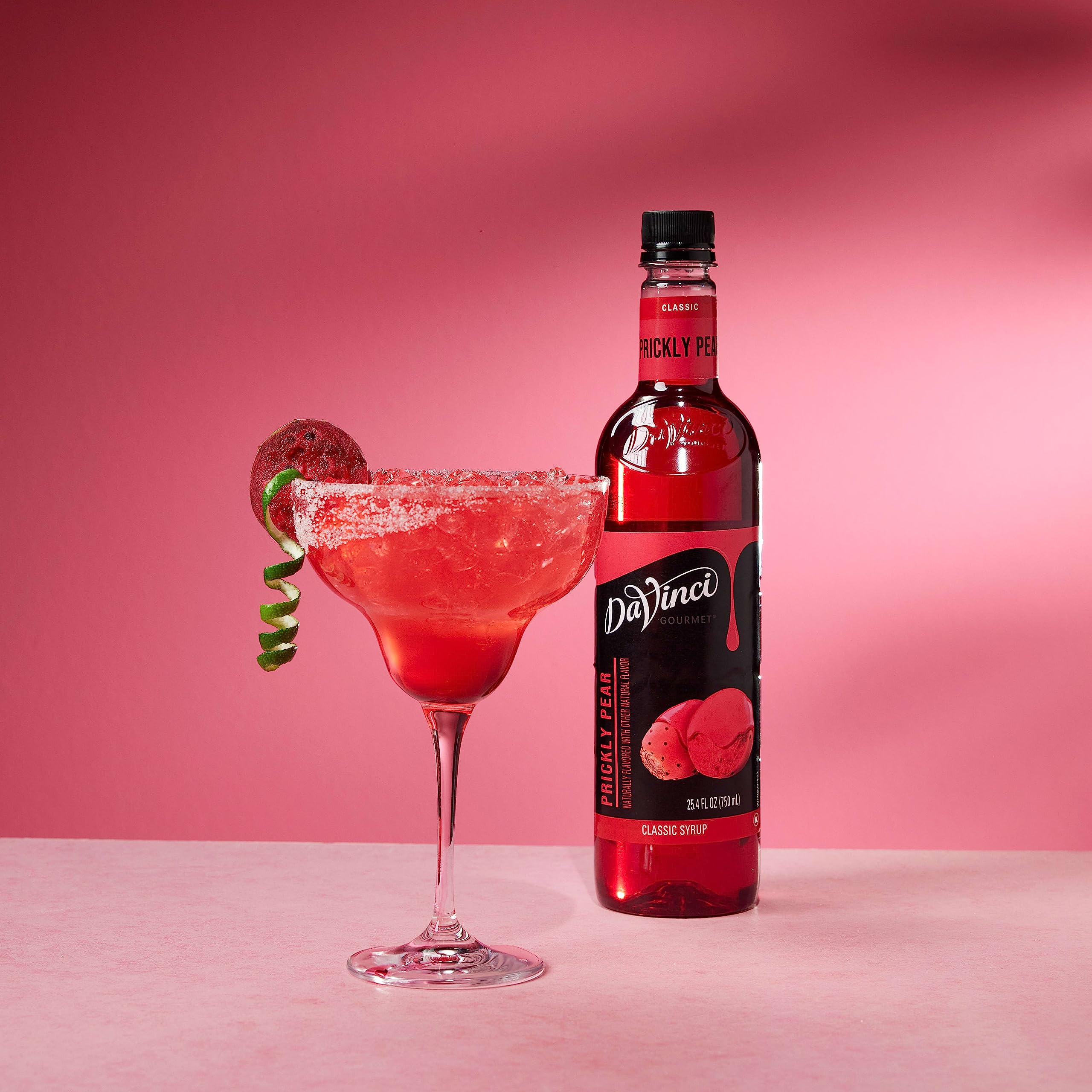 DaVinci Gourmet Prickly Pear Syrup in a cold brew for fruit notes.