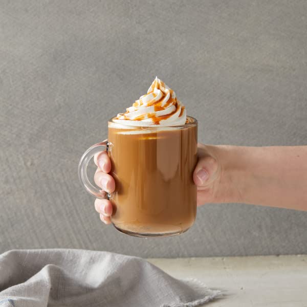 DaVinci Gourmet Pumpkin Pie Sauce swirled into hot cocoa for cozy drinks.