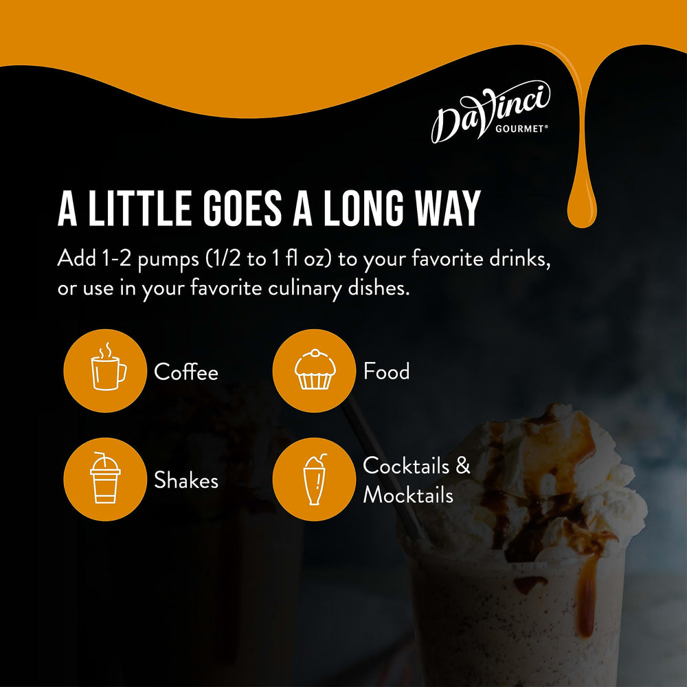 DaVinci Gourmet Pumpkin Pie Sauce added to milkshakes for a pumpkin twist.