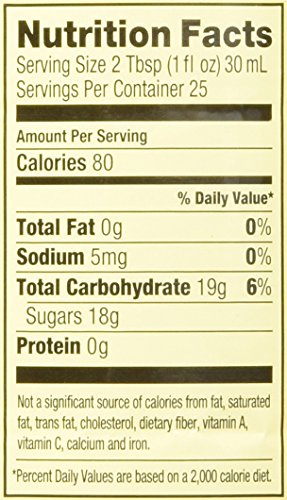 Label close-up highlights premium ingredients and versatile flavor for desserts