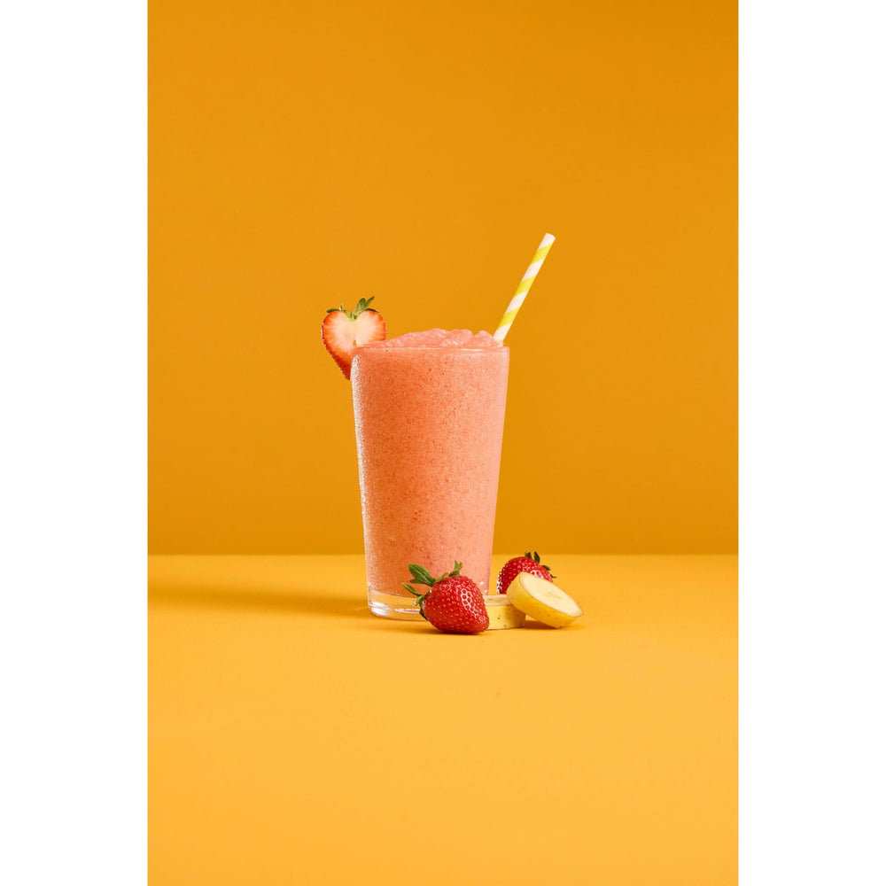 DaVinci Gourmet smoothie served with toppings for serving ideas