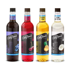 DaVinci Gourmet Sugar Free Blueberry Syrup bottle for coffee flavor enrichment