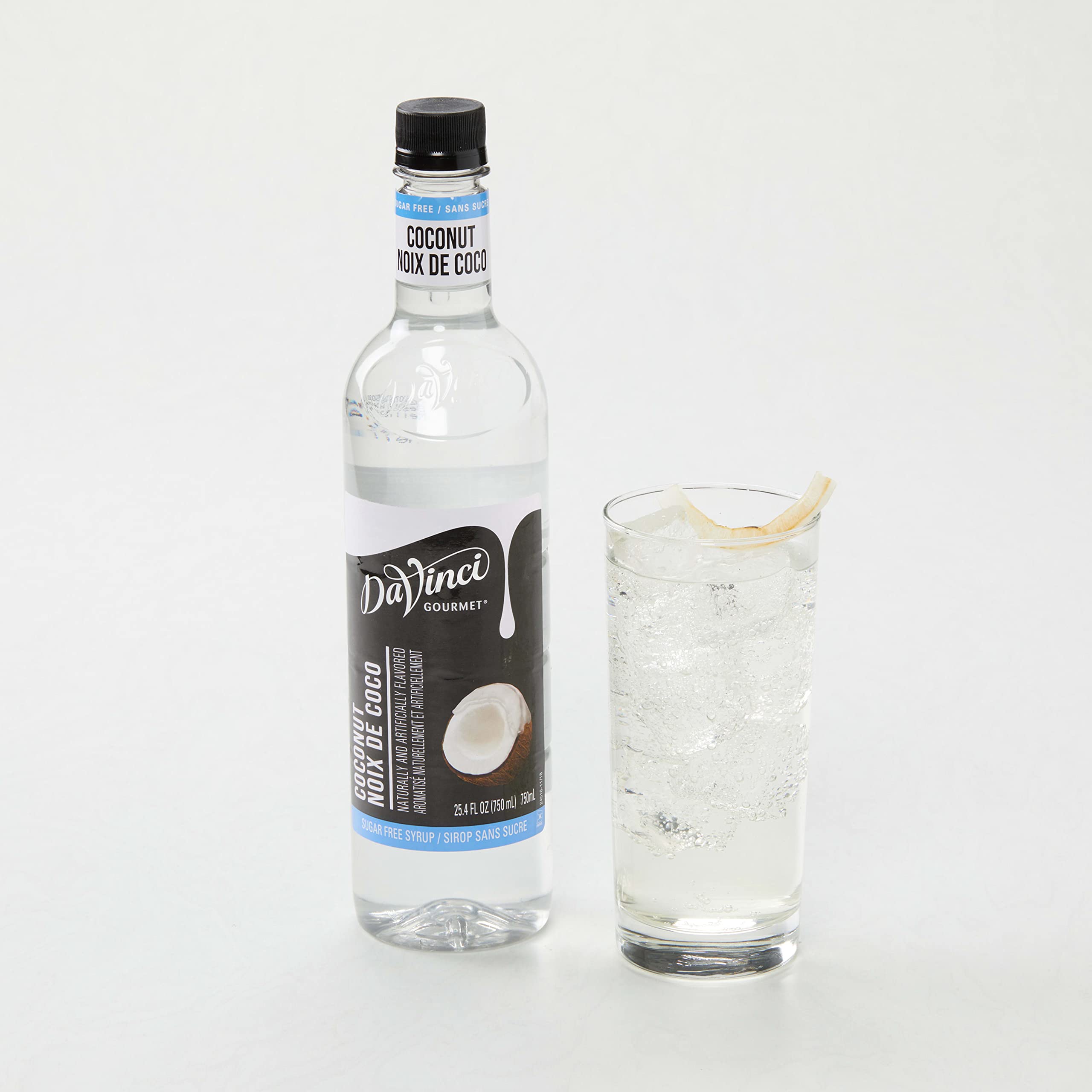 DaVinci Gourmet Sugar Free Coconut Syrup drizzle on cake adds coconut sweetness without calories.