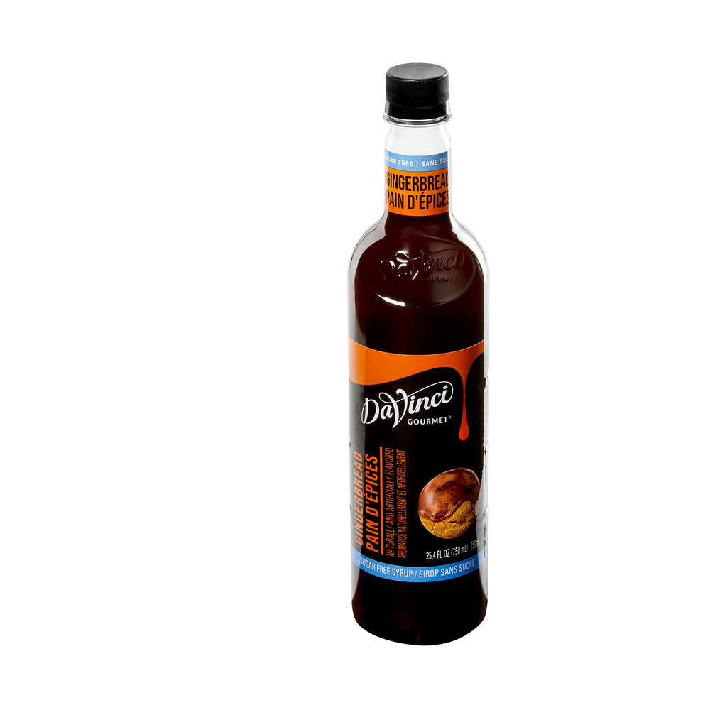 DaVinci Gourmet Sugar-Free Gingerbread Syrup enhances cocktails and mocktails with holiday flavor.