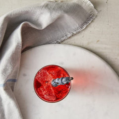 Smooth pour over latte, showcasing dairy-friendly berry sweetness.