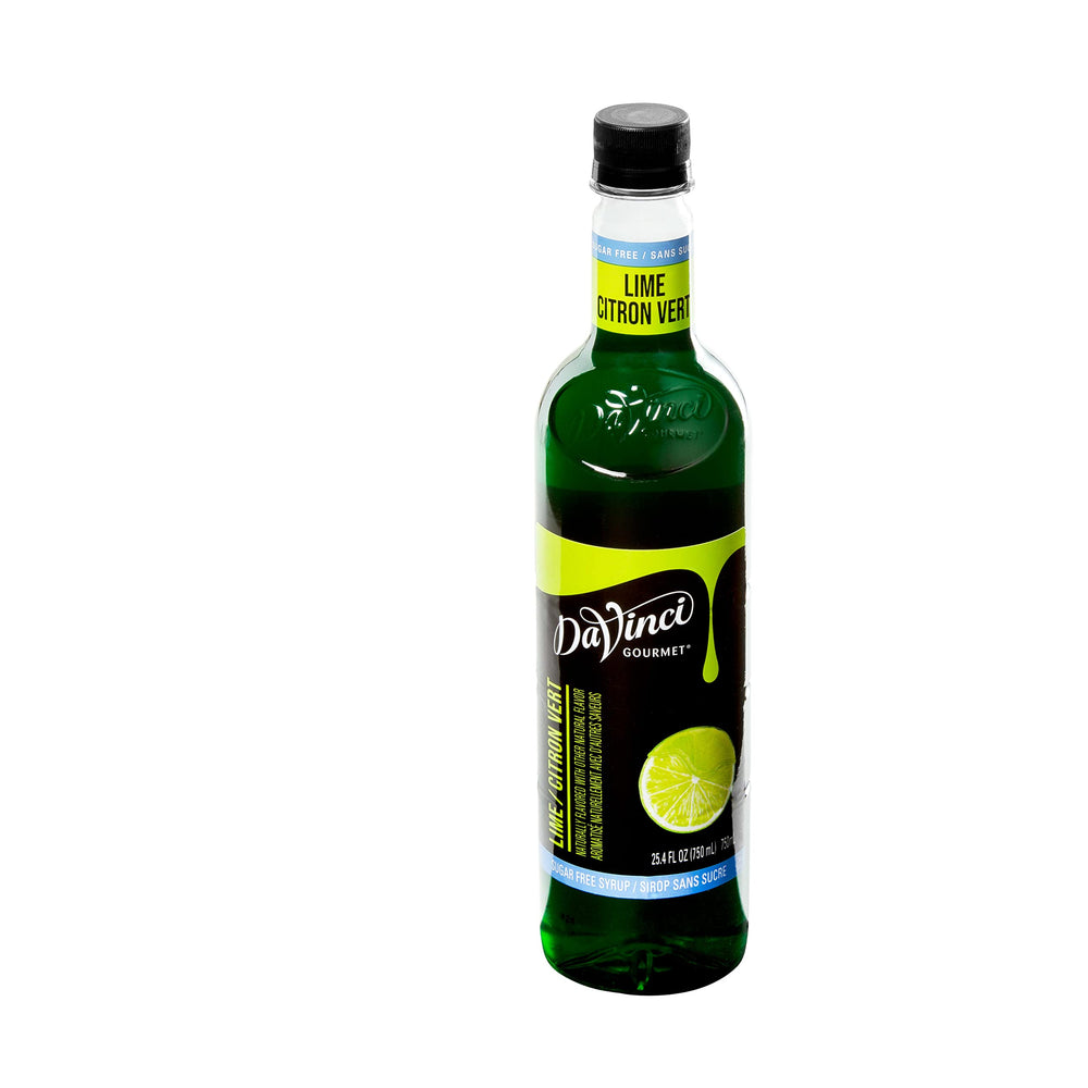 DaVinci Gourmet Sugar-Free Lime Syrup works with dairy to maintain a smooth texture.