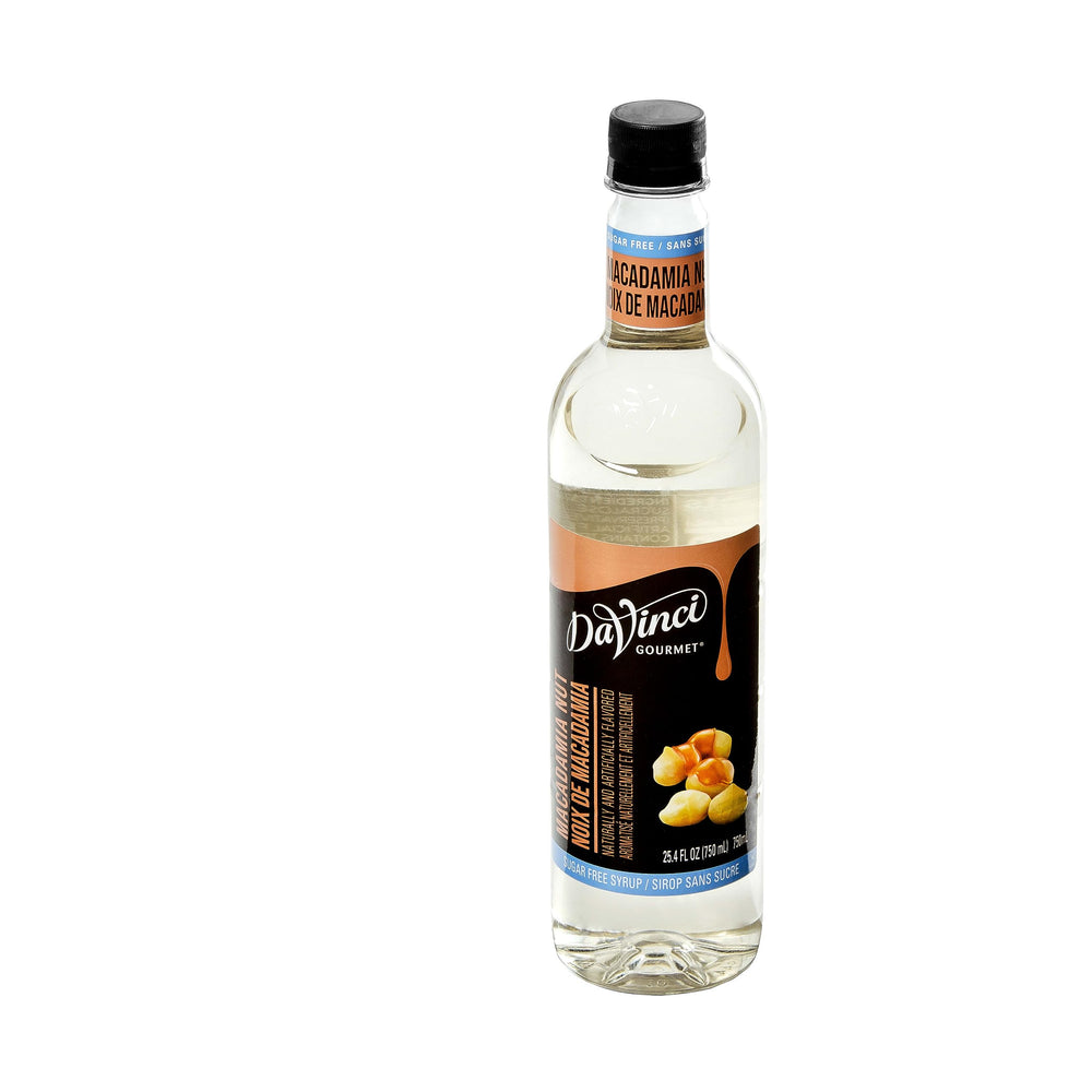 Cocktail or mocktail with DaVinci Sugar-Free Macadamia Nut syrup aroma and subtle sweetness