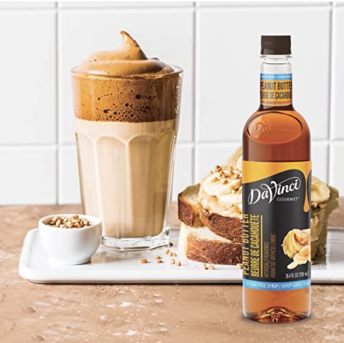 Sugar-Free Peanut Butter Syrup mixes with dairy without curdling in a latte