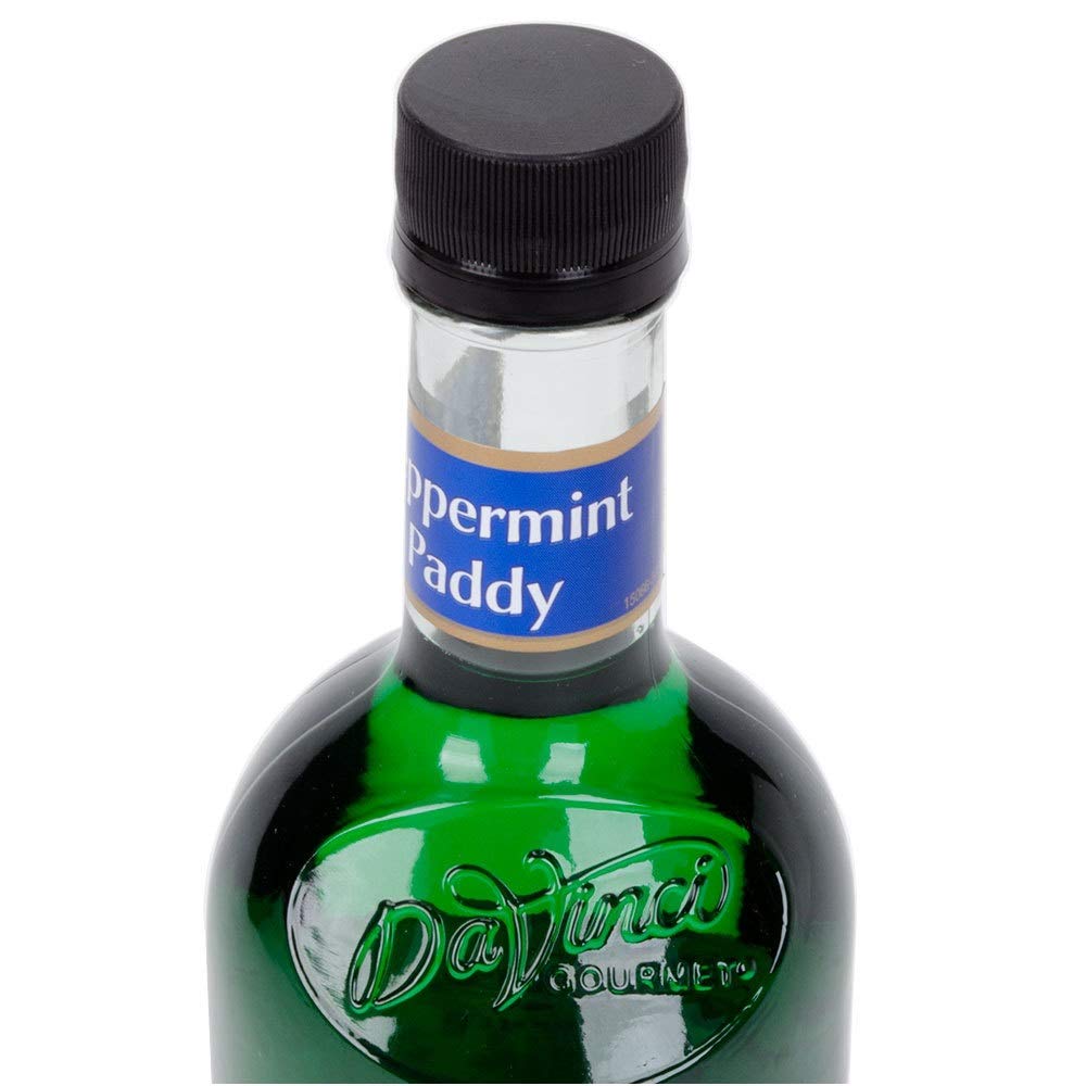 DaVinci Gourmet Sugar Free Peppermint Paddy drizzled over a chocolate dessert.