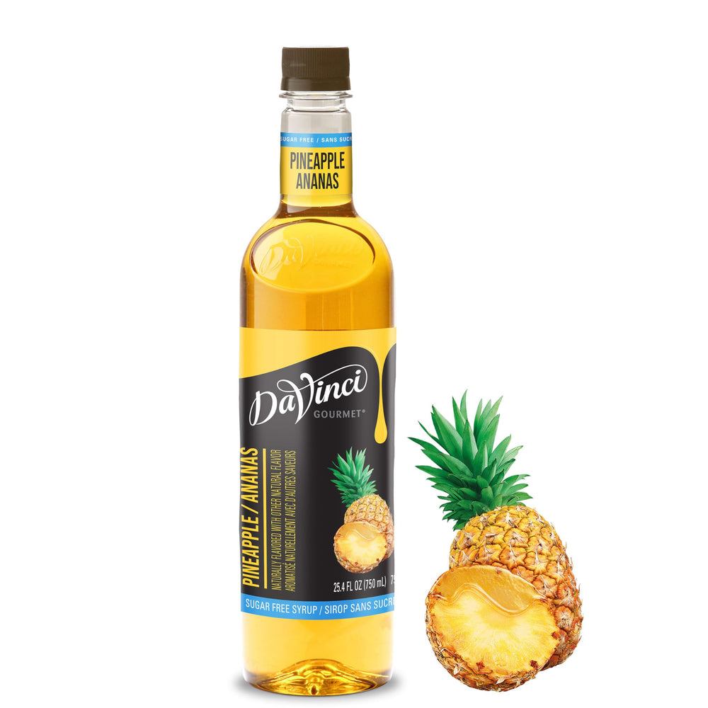 DaVinci Gourmet Sugar-Free Pineapple Syrup bottle ready to flavor coffee and cocktails