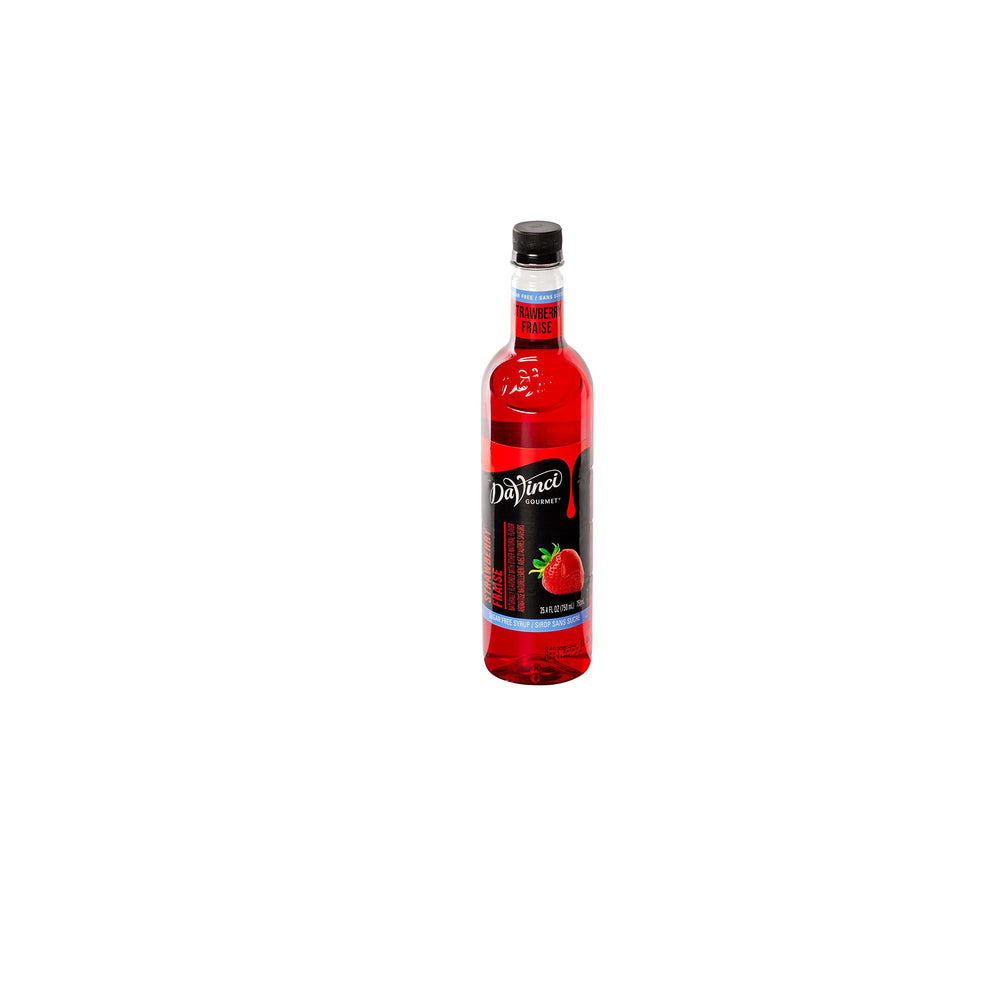 Milkshake with DaVinci Gourmet Sugar-Free Strawberry Syrup for a sugar-free sweetness.