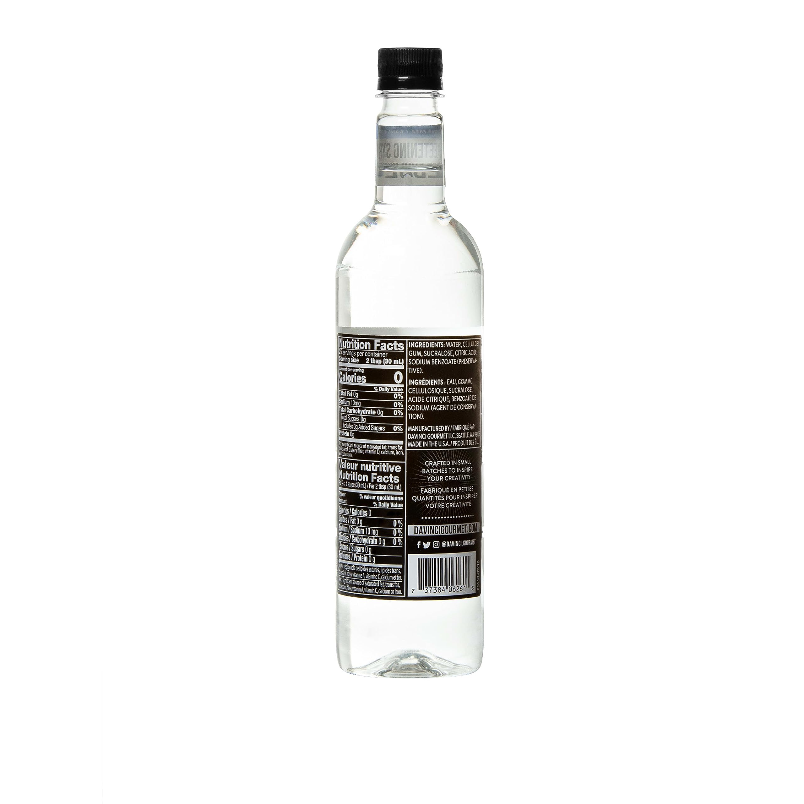 DaVinci Gourmet sugar-free syrup drizzle over iced tea
