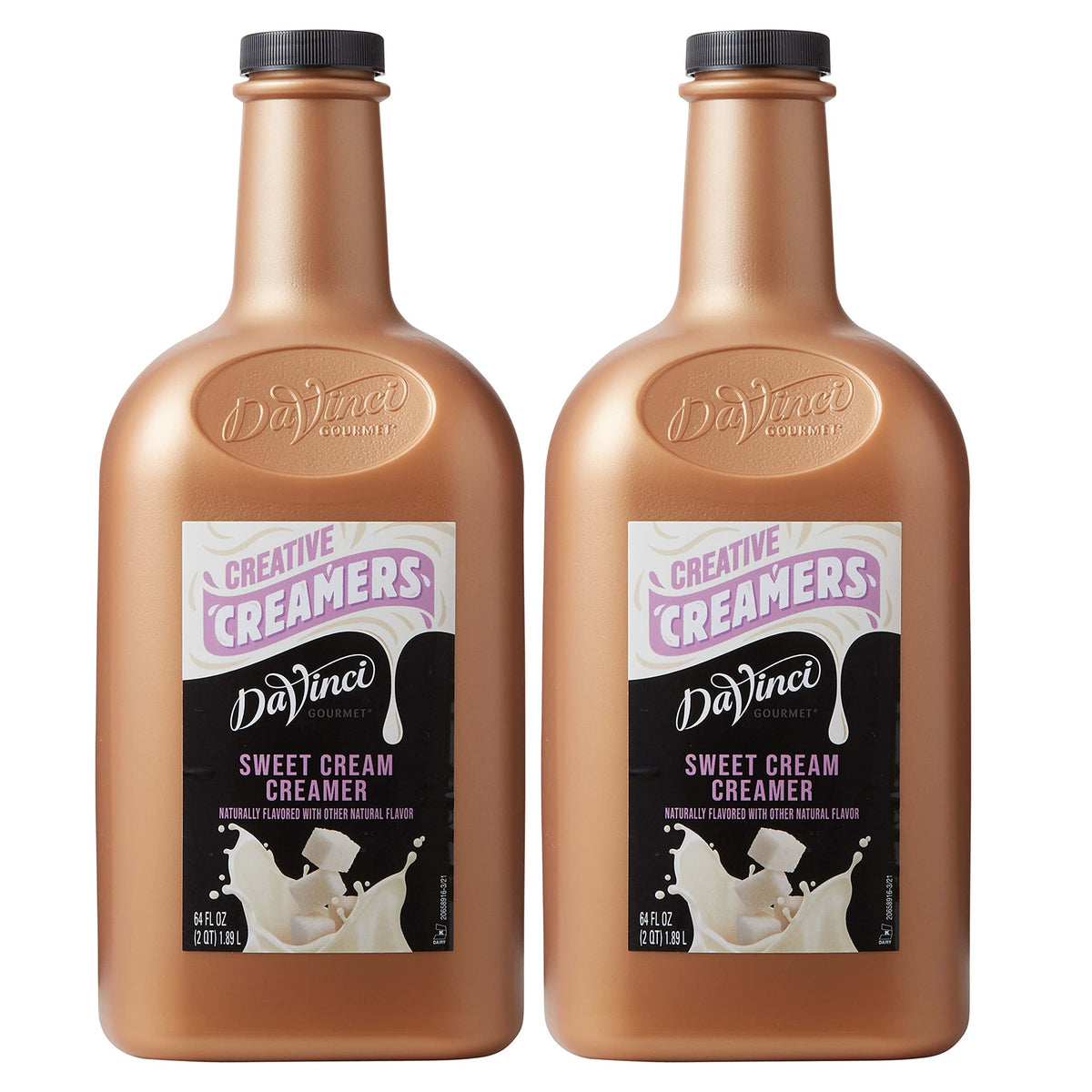 DaVinci Gourmet Sweet Cream bottle delivering rich, creamy dairy for coffee.