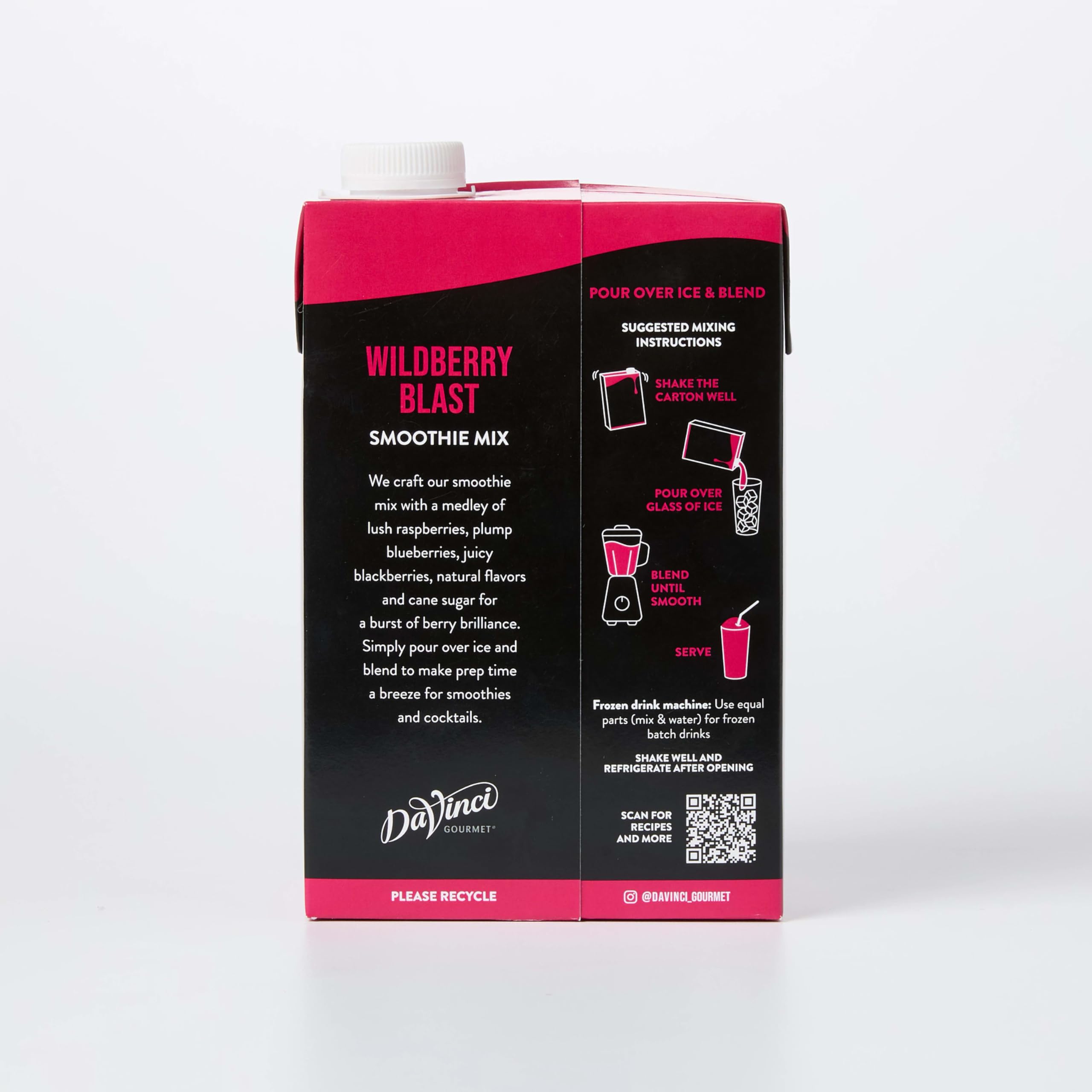 DaVinci Gourmet Wildberry Blast base used for easy berry desserts.