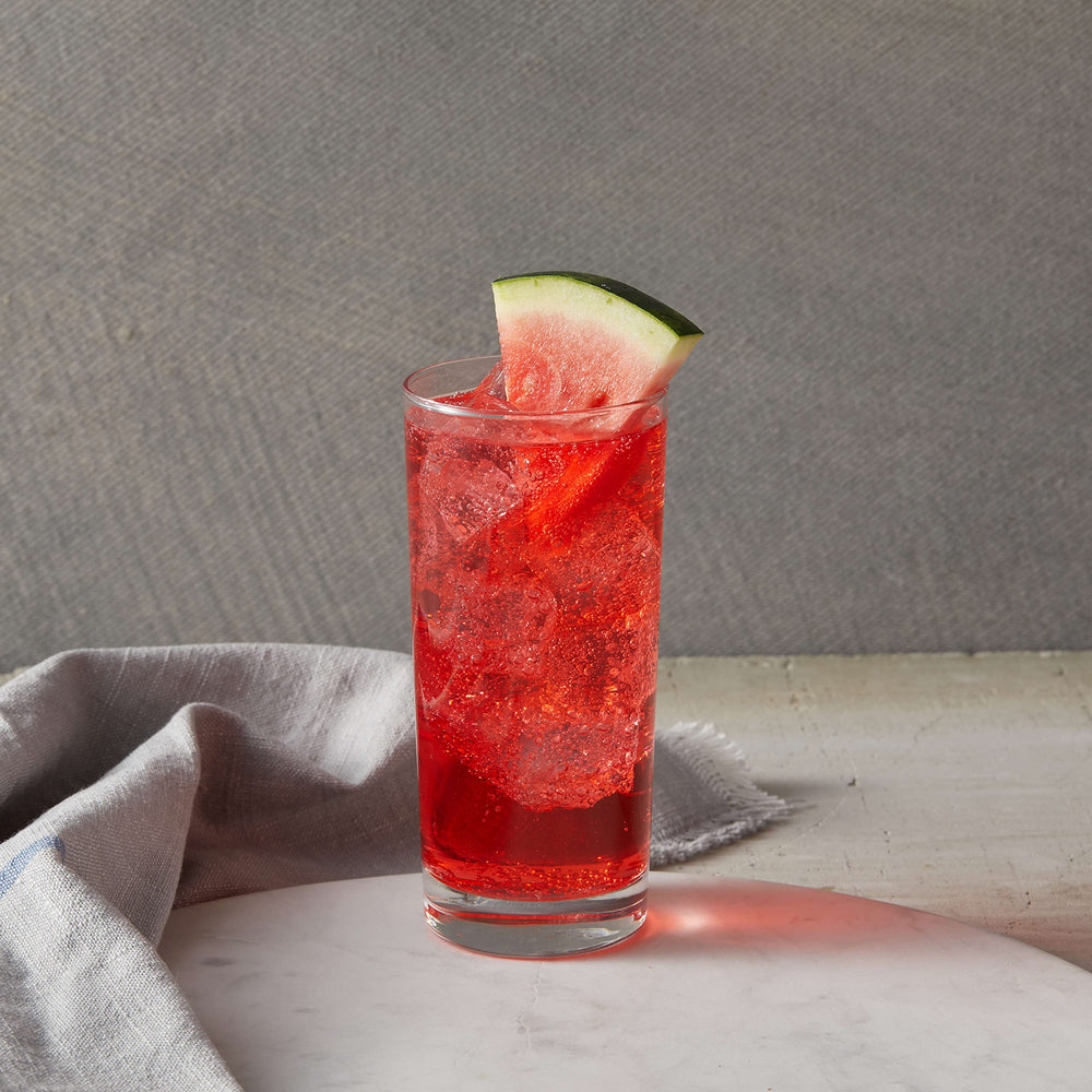 DaVinci Sugar-Free Watermelon Syrup snow cone drizzle adds sweetness.