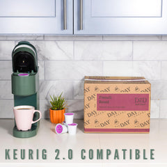 Day To Day Coffee Keurig-compatible pods ready for quick, easy brews.