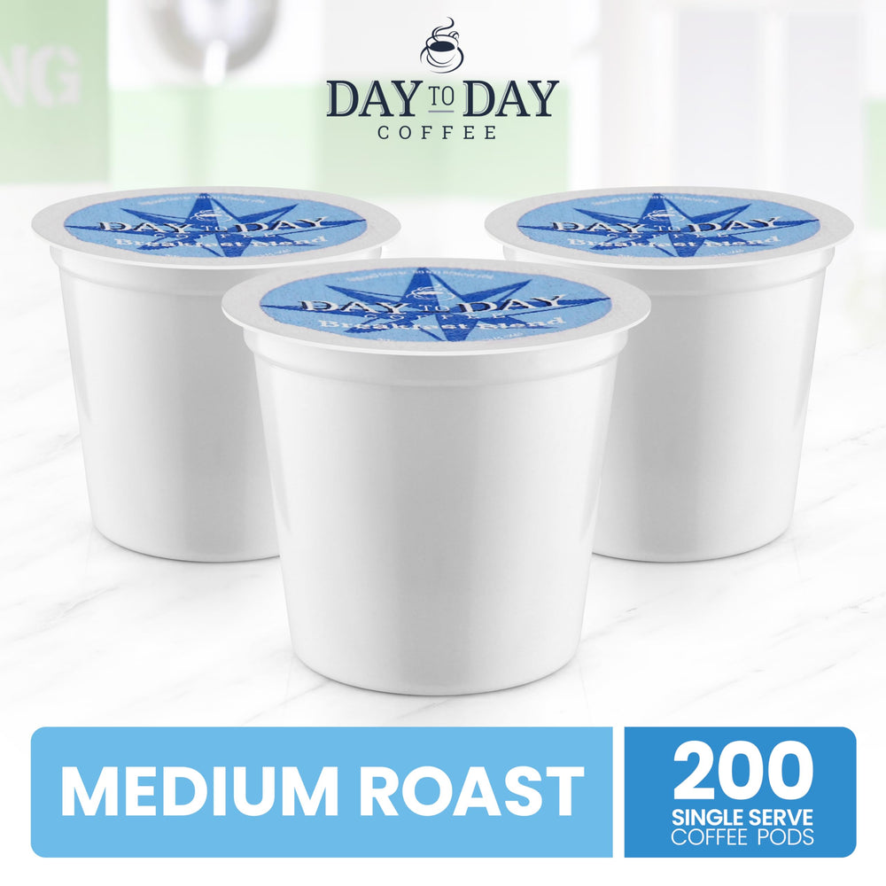 Pantry setup featuring Day To Day Coffee bulk packaging for reliable mornings.