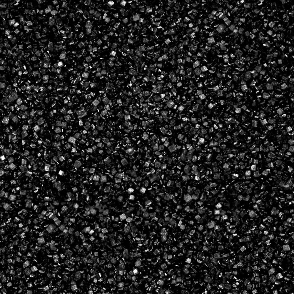 Dazzjoy edible black sprinkles bottle for cake decoration and festive toppings.