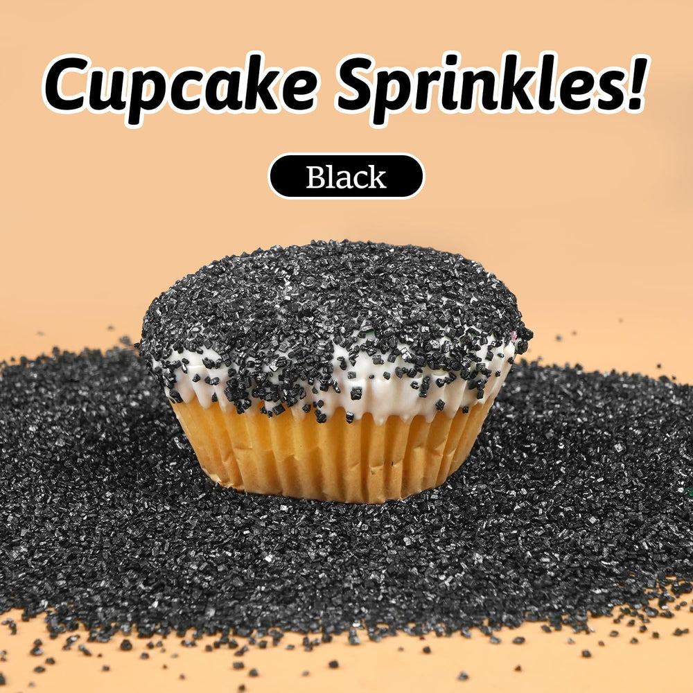 Dazzjoy sprinkles on cookies adding a bold, glossy contrast.