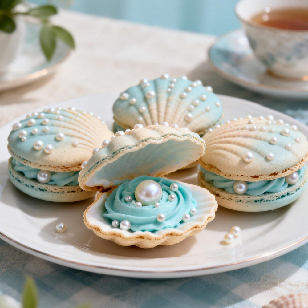 Dazzjoy cupcake toppers with white pearl sprinkles create festive desserts.