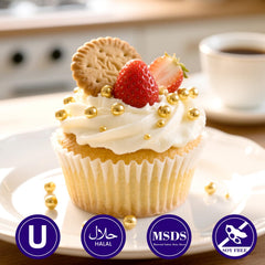 Dazzjoy Gold Pearl Sugar Sprinkles on cookies elevate decoration with sparkle