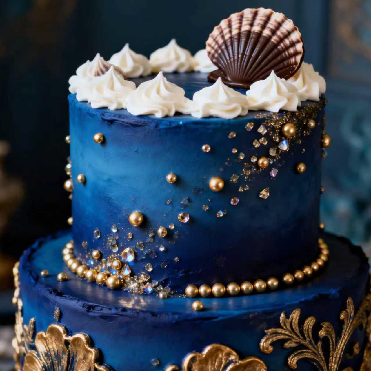 Dazzjoy Gold Pearl Sugar Sprinkles on ice cream creates gold accents
