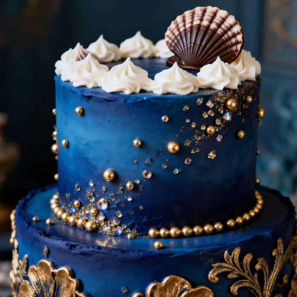 Dazzjoy Gold Pearl Sugar Sprinkles on ice cream creates gold accents