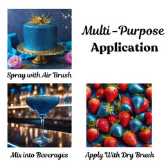 Dazzle Dust blue glitter powder makes cookies and icing look gourmet.
