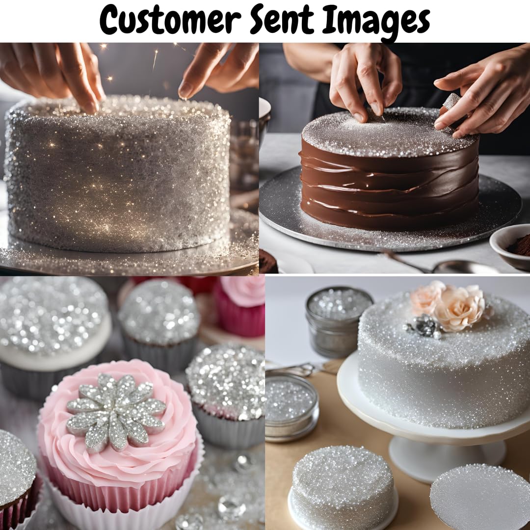 Dazzle Dust Silver dessert shimmer for Instagram-worthy desserts