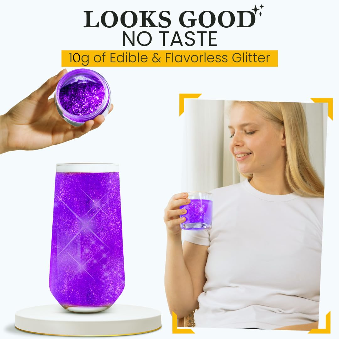 Dazzle Dust color range enhances themed celebrations with vivid sparkle.