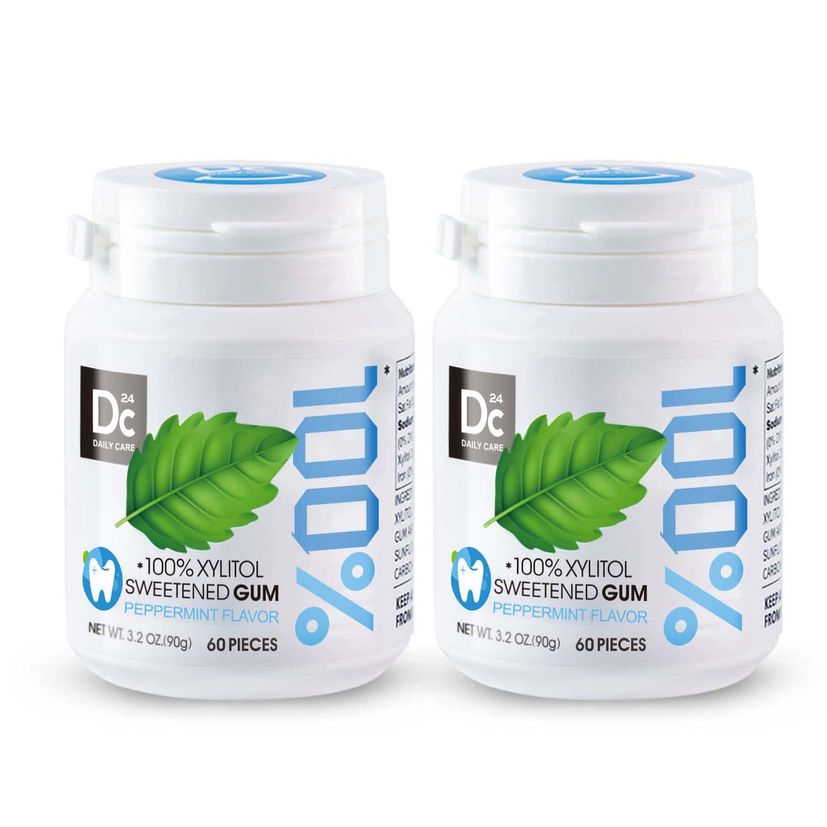 DC24 Daily Care 100% xylitol gum pack for fresh breath on the go