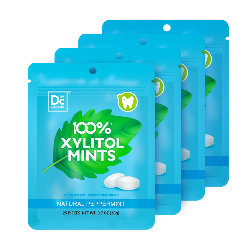 DC24 DAILY CARE four-pack outer box for on-the-go freshness.