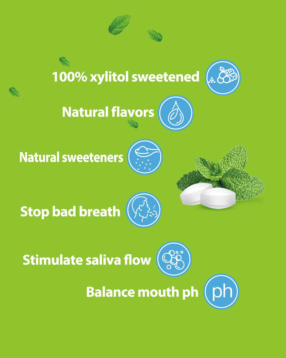 DC24 DAILY CARE label highlights xylitol, sugar-free sweetness.