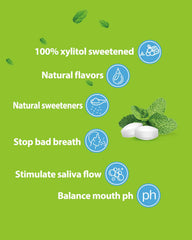 DC24 DAILY CARE label highlights xylitol, sugar-free sweetness.