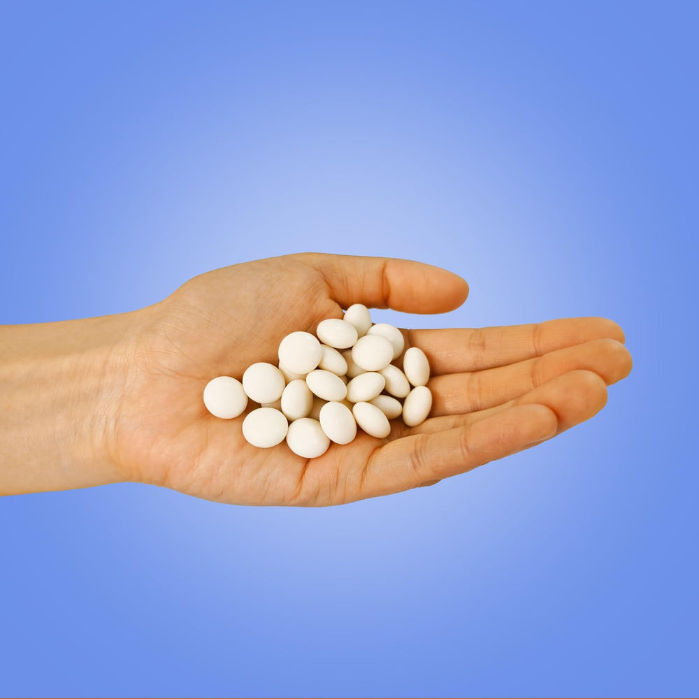 DC24 Daily Care mints highlight low-calorie formula with 30% calorie-free erythritol.