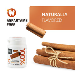 DC24 Daily Care cinnamon flavor packaging highlights gluten-free and vegan ingredients.