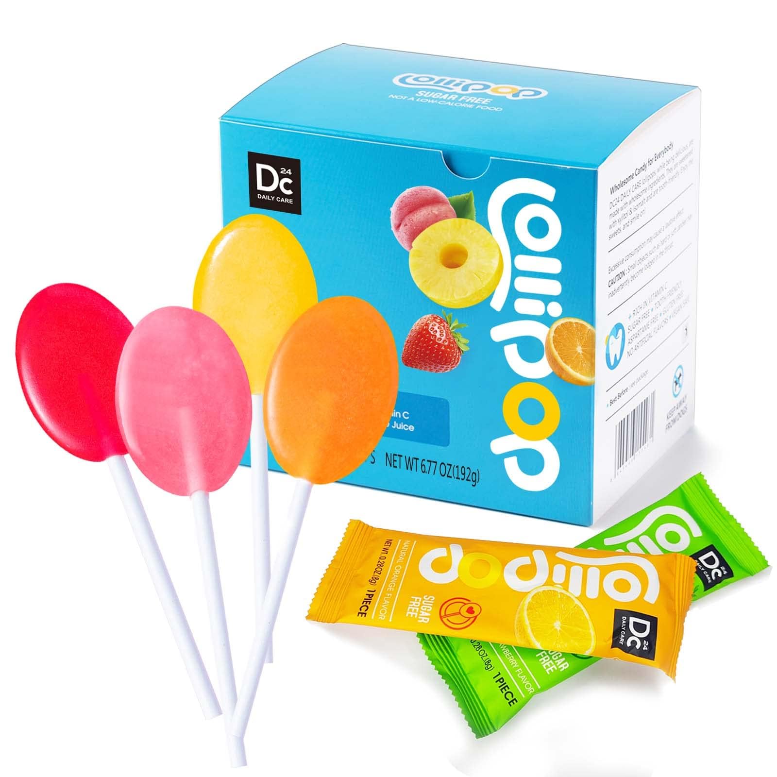 DC24 Daily Care sugar-free lollipops with vitamin C for kids
