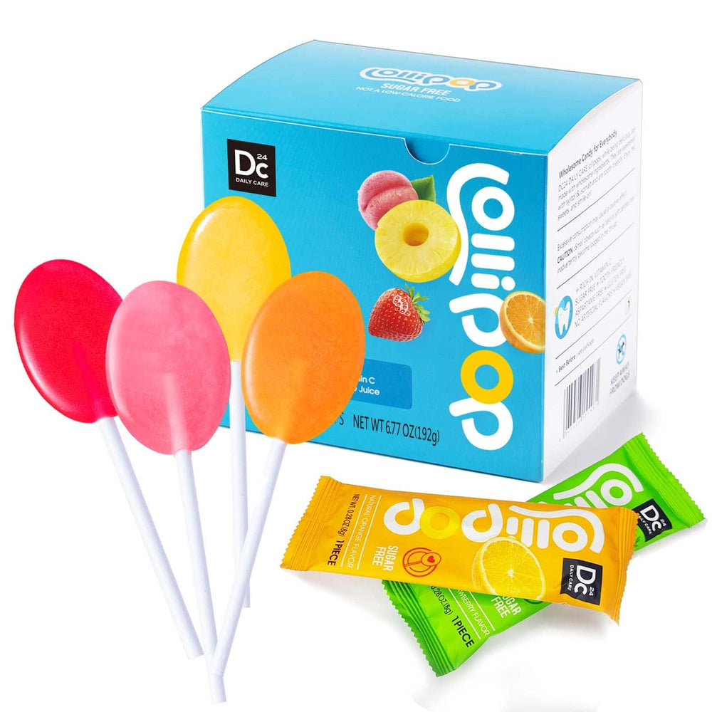 DC24 Daily Care sugar-free lollipops with vitamin C for kids