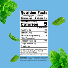 DC24 DAILY CARE xylitol gum piece close-up for dental support
