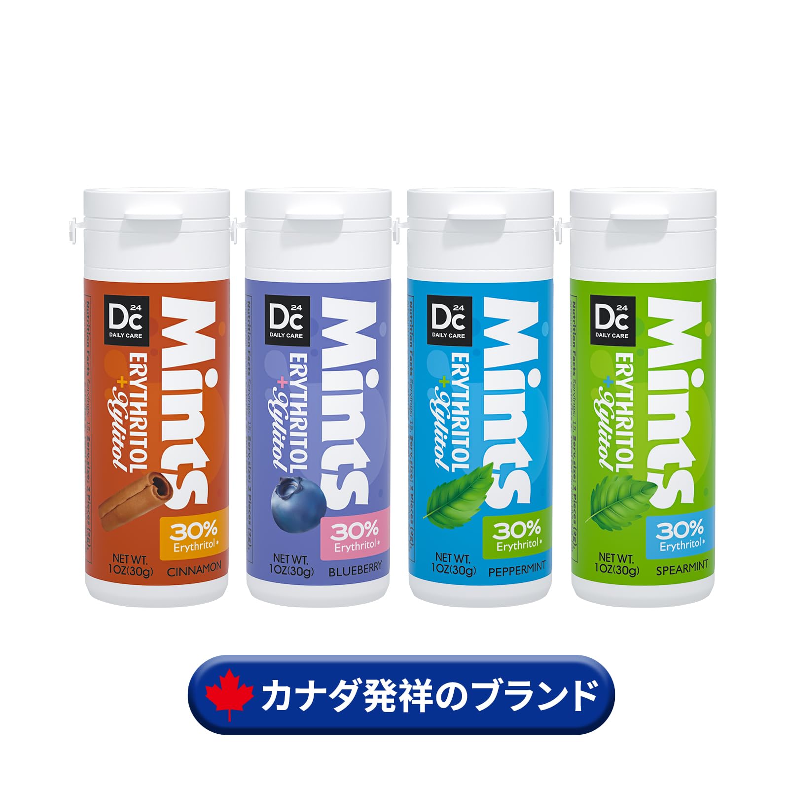 DC24 DAILY CARE Xylitol Mints pocket-friendly packaging ideal for busy lifestyles.
