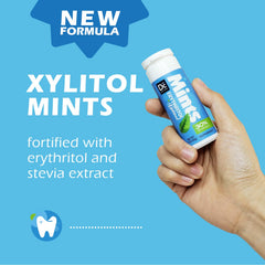 DC24 Daily Care Xylitol Peppermint Mint close-up showing crisp refreshing bite