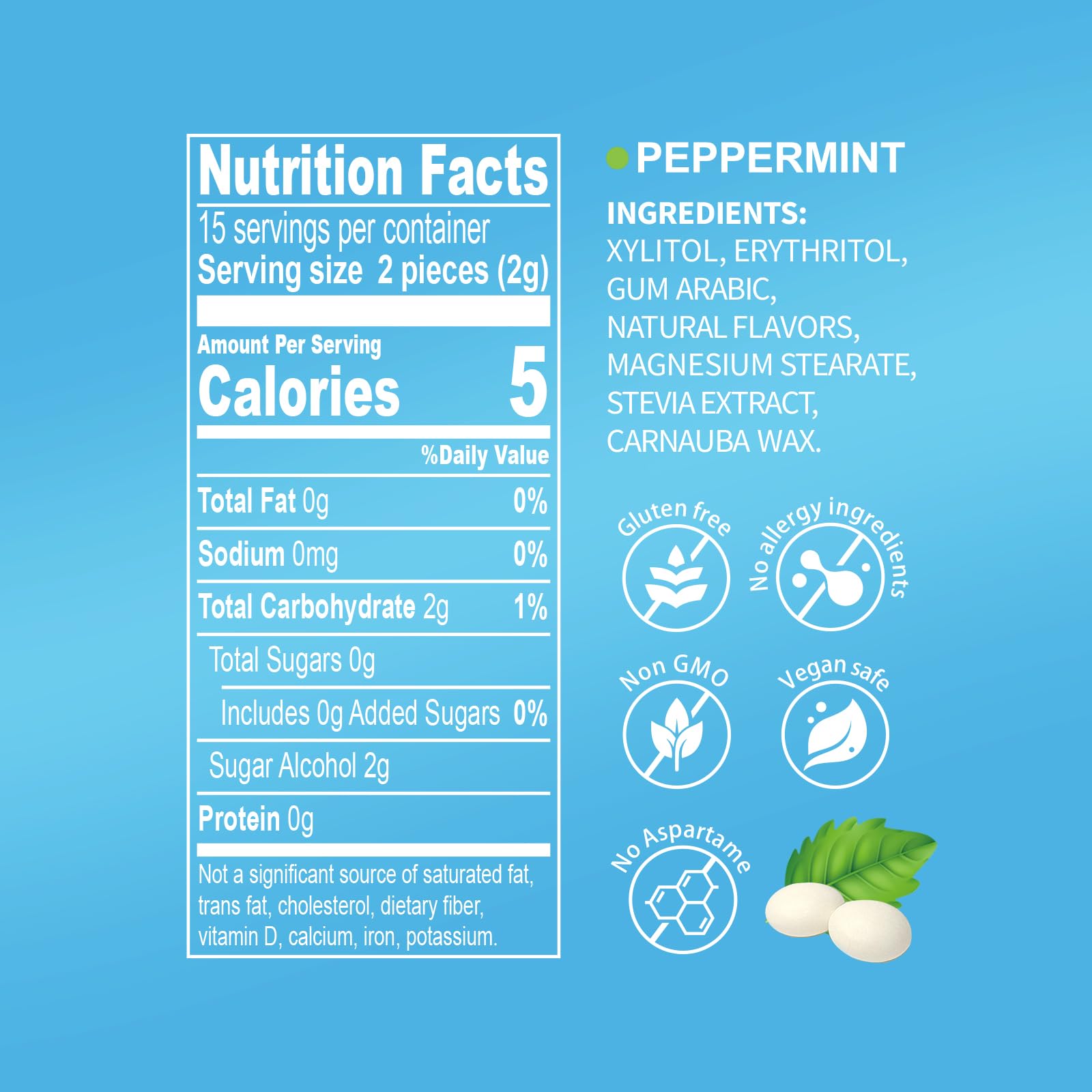 DC24 Daily Care Xylitol Mints tube open ready for quick breath refreshment