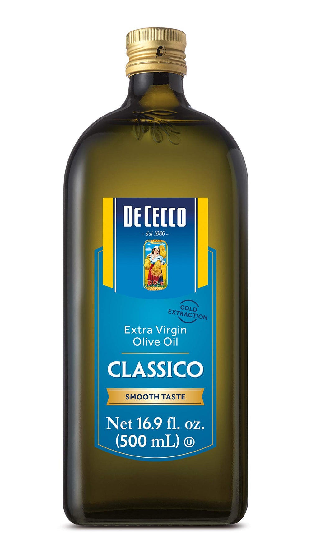 De Cecco Classico extra virgin olive oil bottle ideal for drizzling and cooking