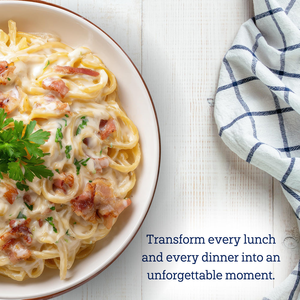 De Cecco pasta made from 100% durum wheat semolina.