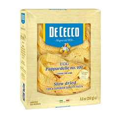 De Cecco Egg Pappardelle No. 101 pasta pack ready for bold sauces.