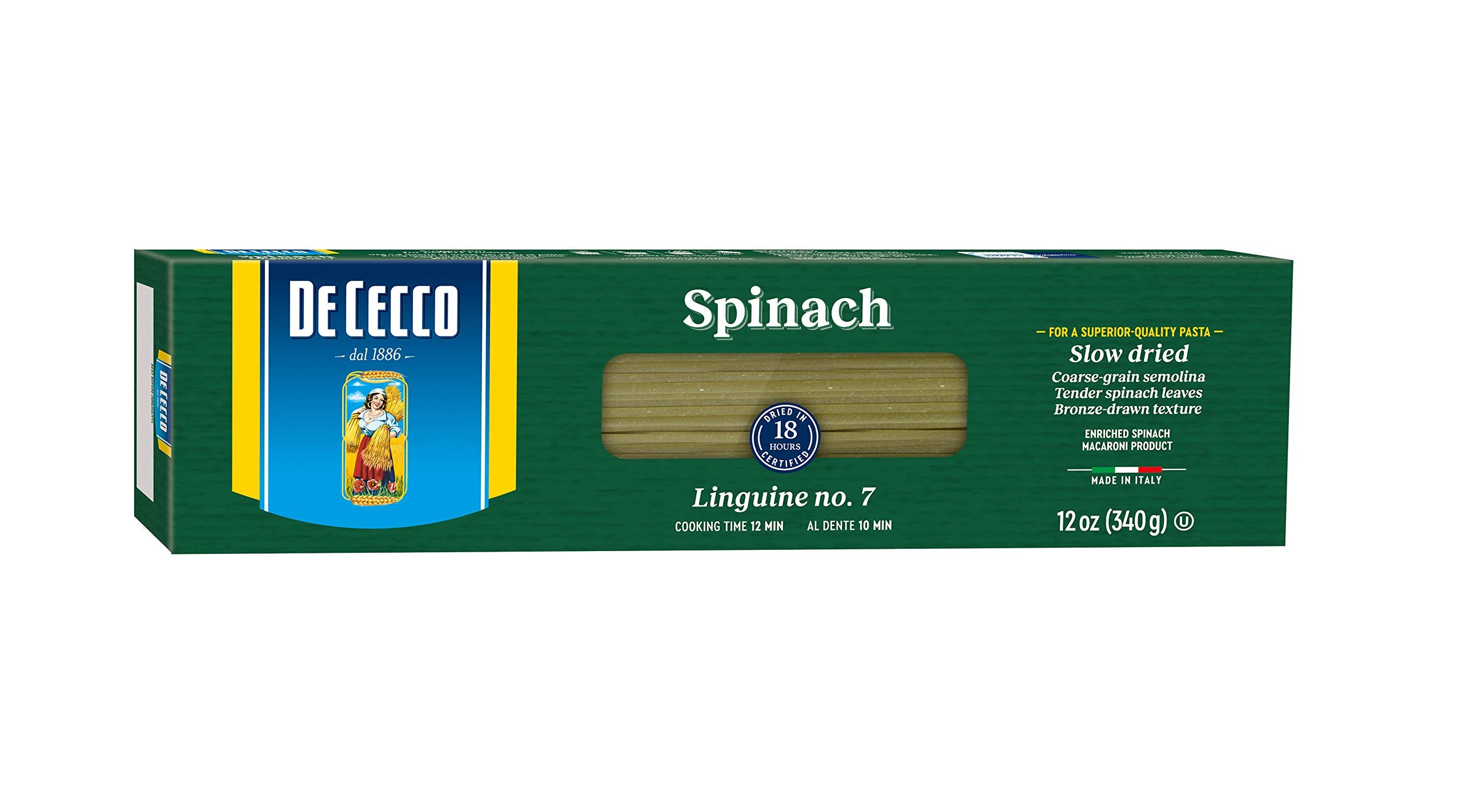 De Cecco Organic Penne Rigate pack shot highlighting bronze-drawn pasta for excellent sauce adhesion