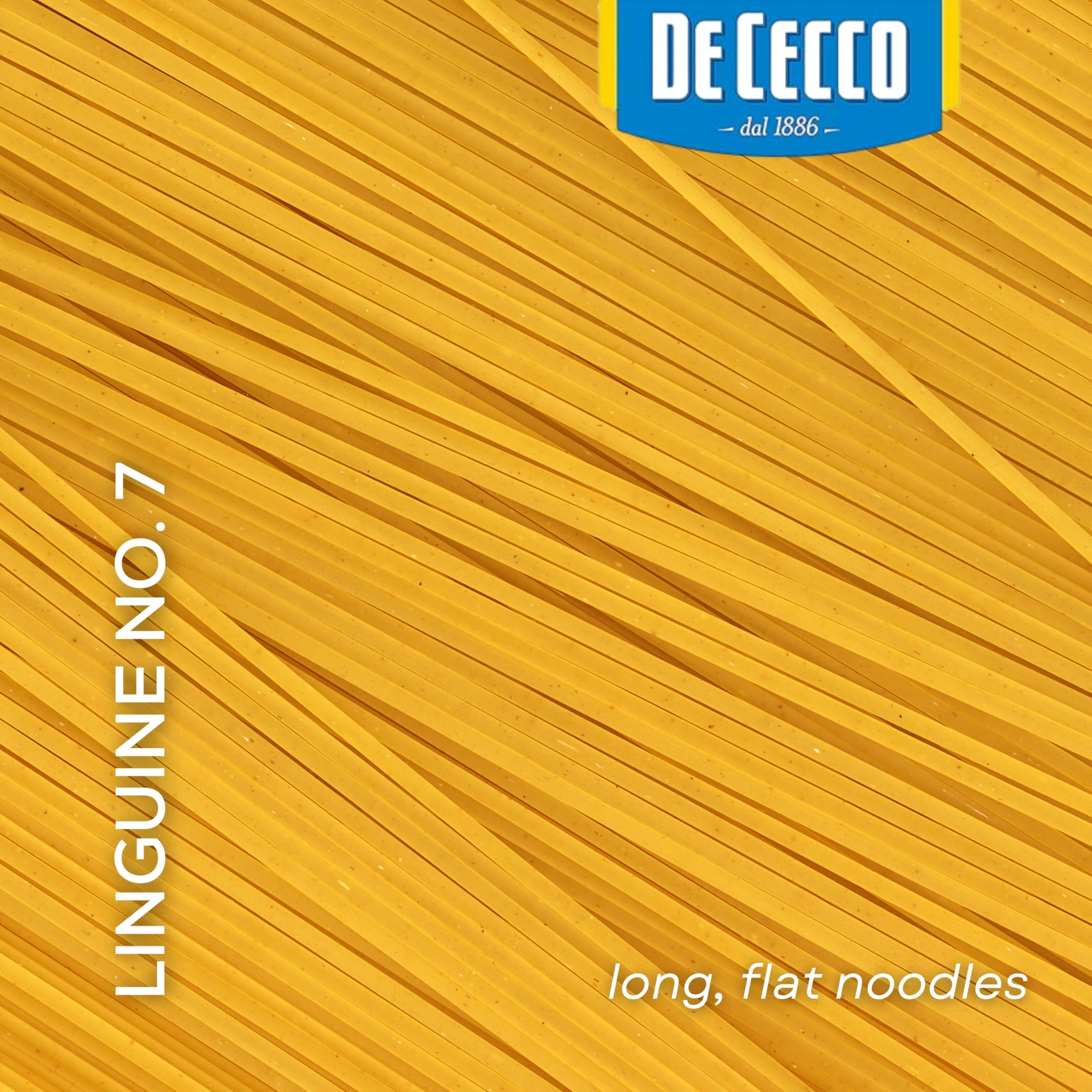 De Cecco slow-dried process preserves flavor and texture at low heat.