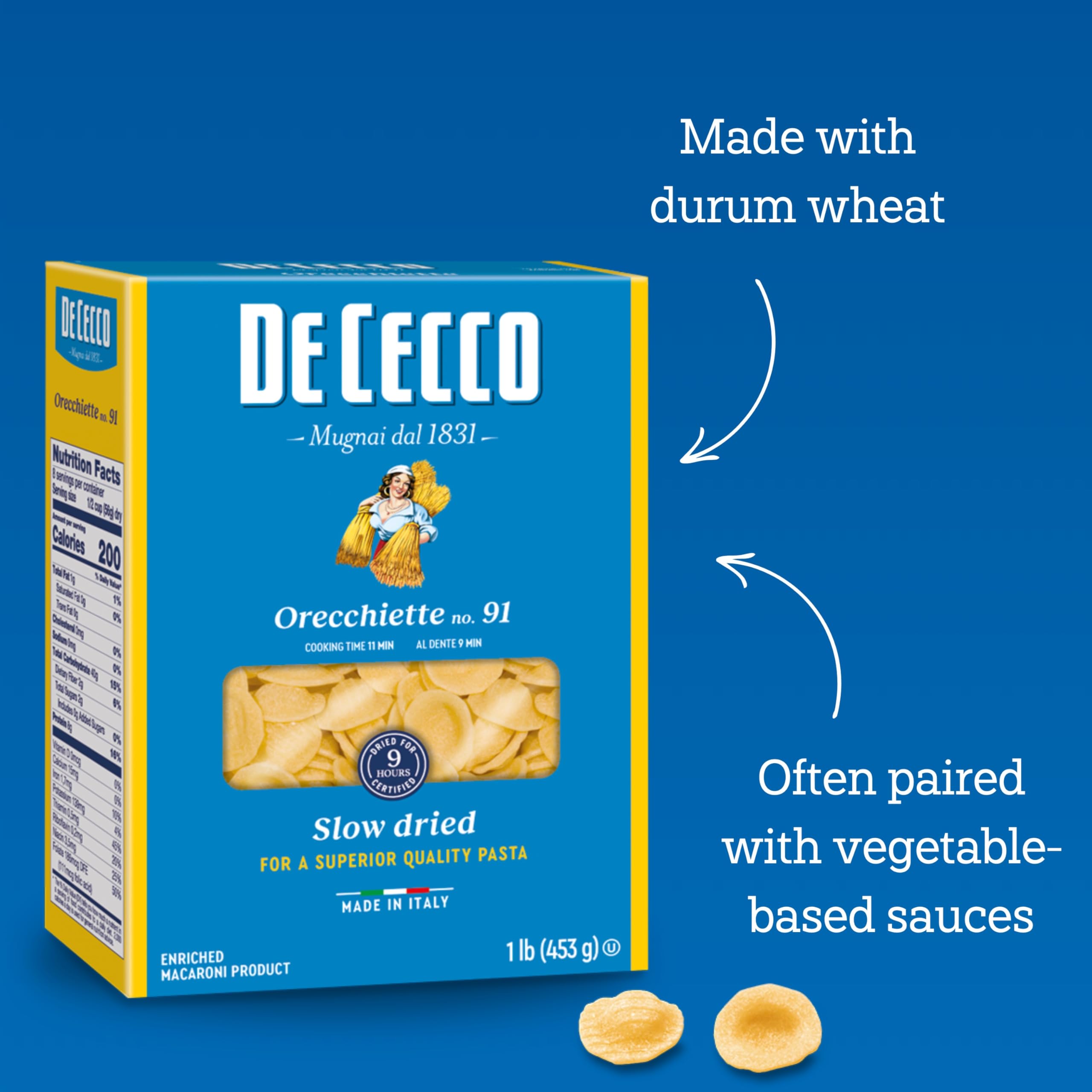 De Cecco slow-drying method preserves flavor and texture