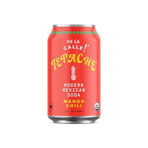 De La Calle Tepache label close-up highlighting organic ingredients and gluten-free claim.