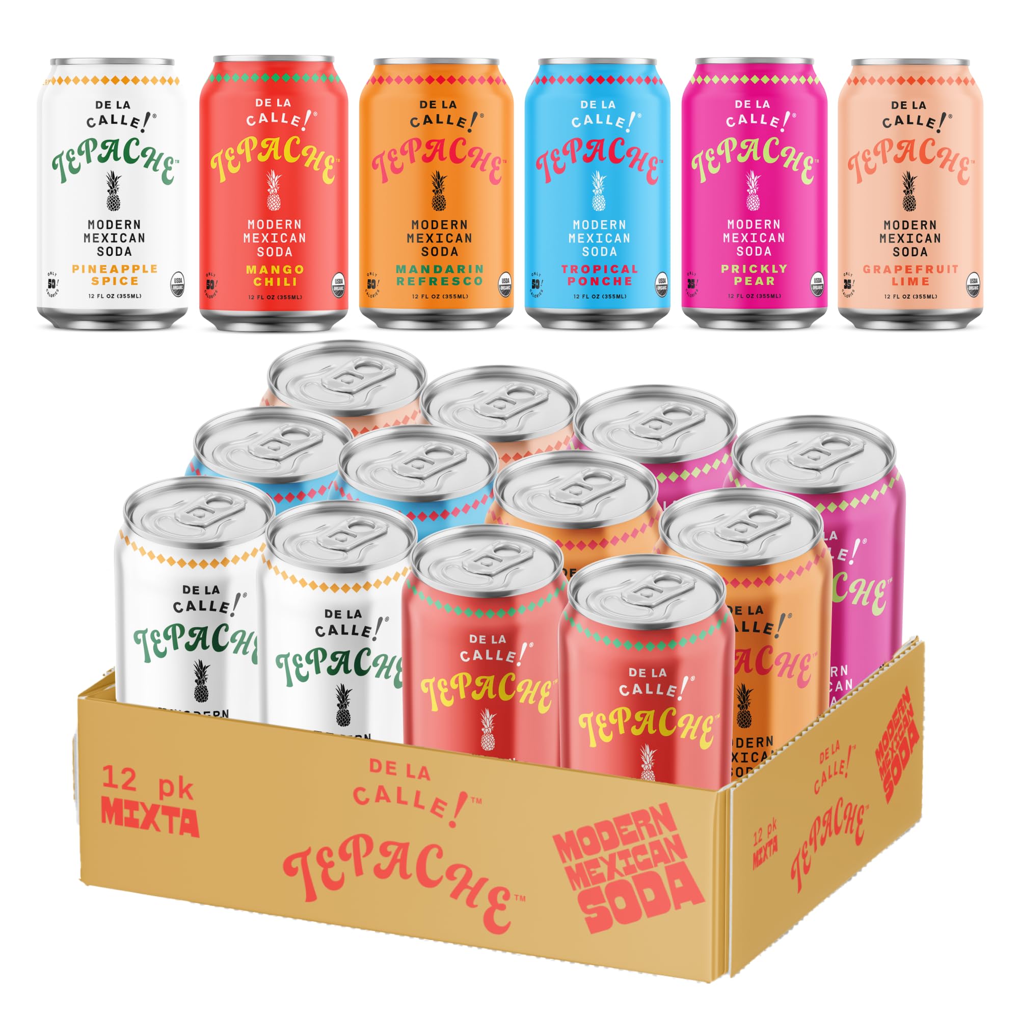 De La Calle Tepache Mixta Pack bottle closeup with crisp pineapple aroma for refreshing sipping